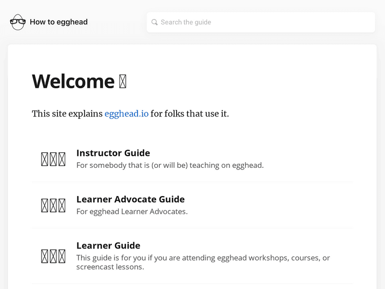 Screenshot of How To egghead