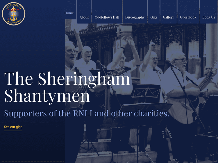 Screenshot of Sheringham Shantymen