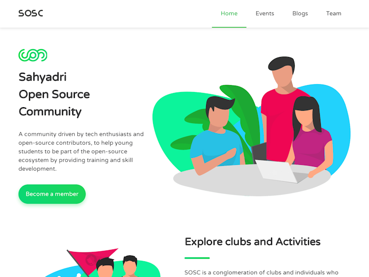 Screenshot of Sahyadri Open Source Community