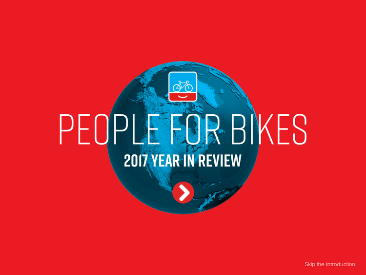 Screenshot of People For Bikes