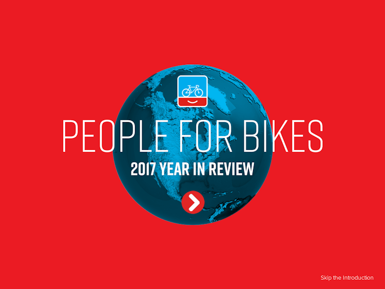 Screenshot of People For Bikes