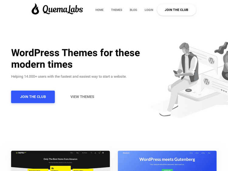 Screenshot of Quema Labs