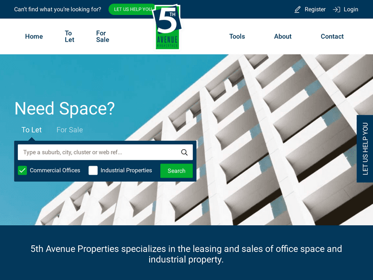 Screenshot of 5th Avenue Properties