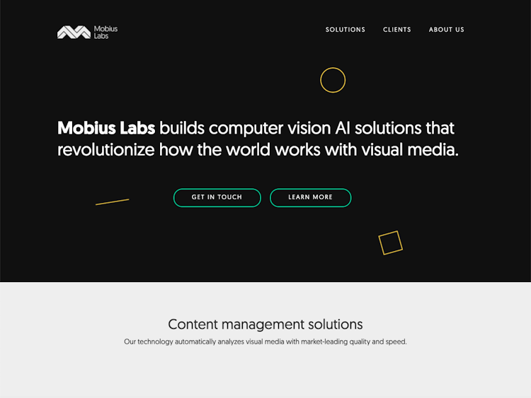 Screenshot of Mobius Labs