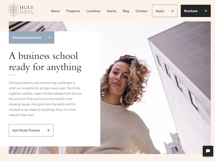Screenshot of Hult International Business School
