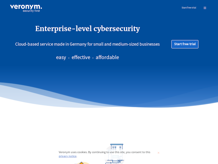 Screenshot of Veronym – Cloud Security Service Provider