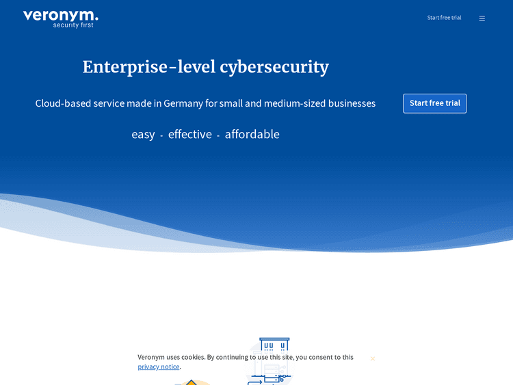 Screenshot of Veronym – Cloud Security Service Provider