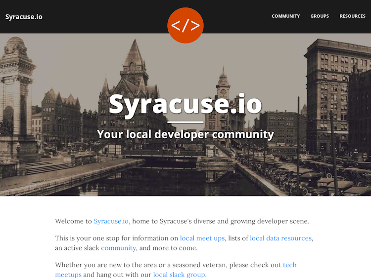 Screenshot of syracuse.io