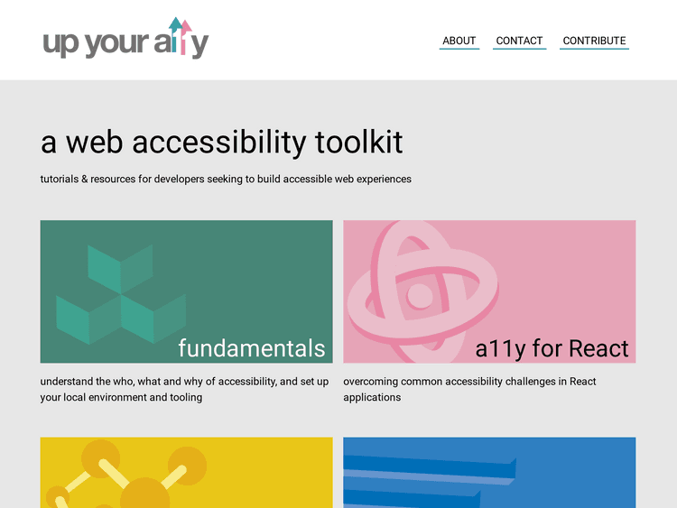 Screenshot of Up Your A11y