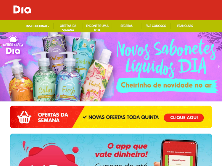 Screenshot of DIA Supermercados
