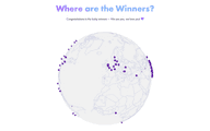 &quot;Where are the winners&quot; 3-D globe screenshot.
