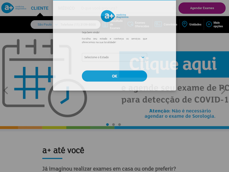 Screenshot of a+ Saúde