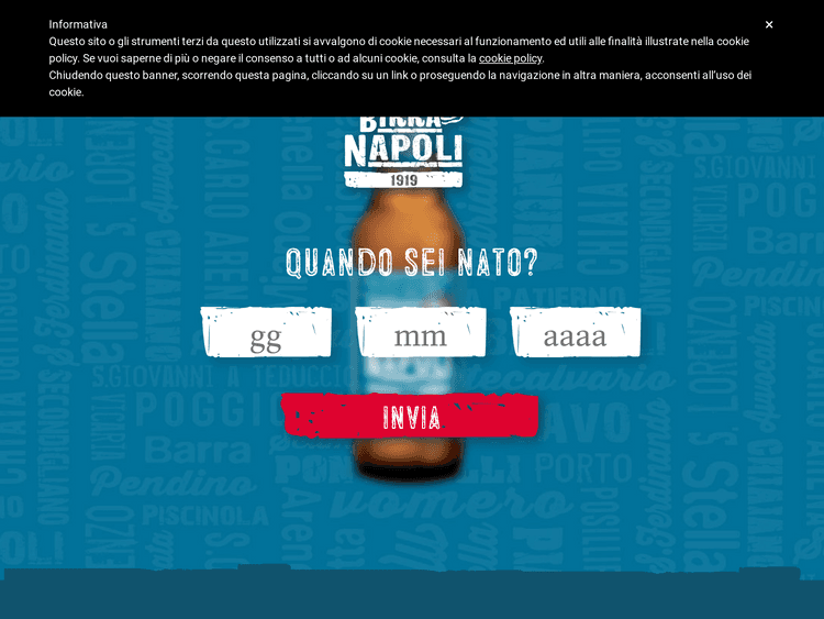 Screenshot of Birra Napoli