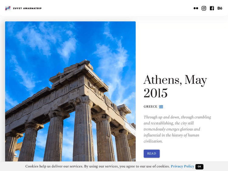 Screenshot of Zuyet Awarmatrip