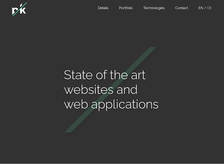 Screenshot of Peter Kroyer – Web Design / Web Development