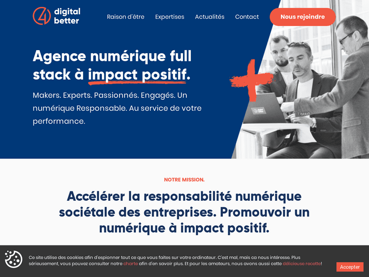Screenshot of Digital4Better