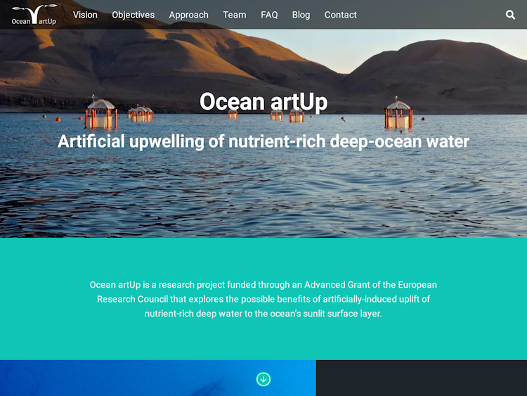Screenshot of Ocean artUp