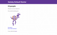 Build The Official Gatsby Starter
