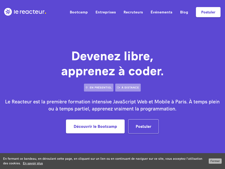 Screenshot of Le Reacteur