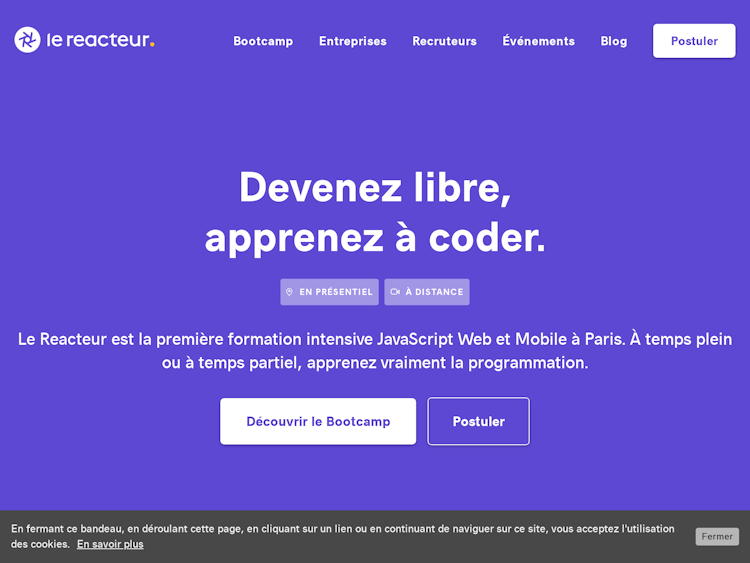 Screenshot of Le Reacteur