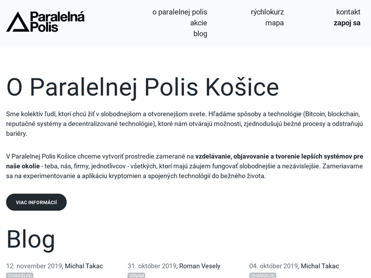 Screenshot of Parallel Polis Kosice