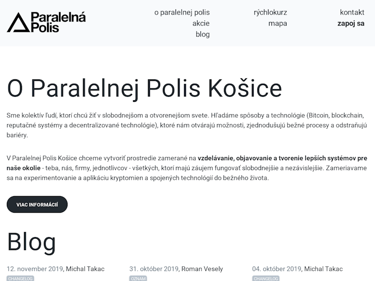 Screenshot of Parallel Polis Kosice