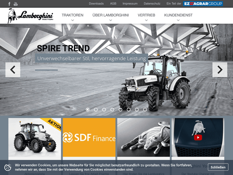 Screenshot of Lamborghini Traktoren