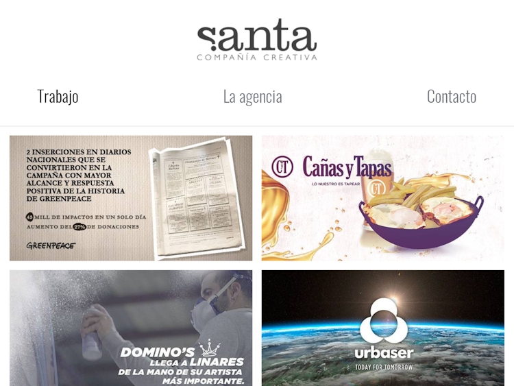 Screenshot of Santa Compañía Creativa