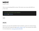 example post MDX