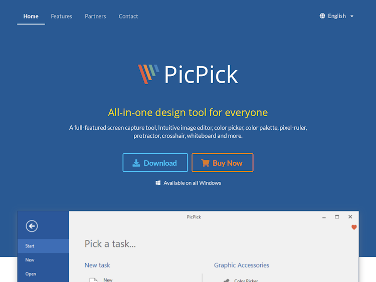 Screenshot of PicPick