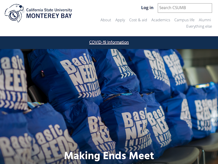 Screenshot of Cal State Monterey Bay