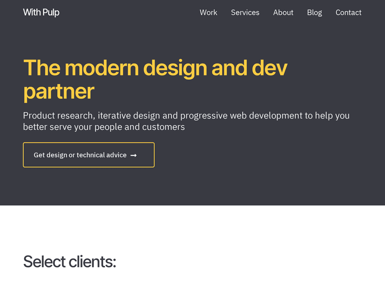 Screenshot of With Pulp