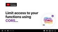 Restrict access using CORS middleware