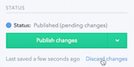 Contentful pending changes not disappearing