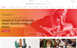 fender guitars website landing page