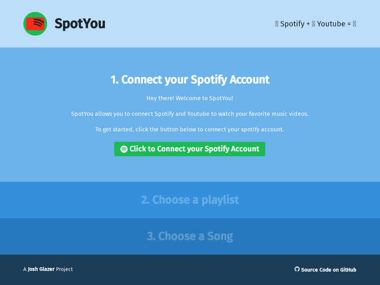 Screenshot of SpotYou