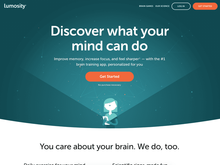 Screenshot of Lumosity