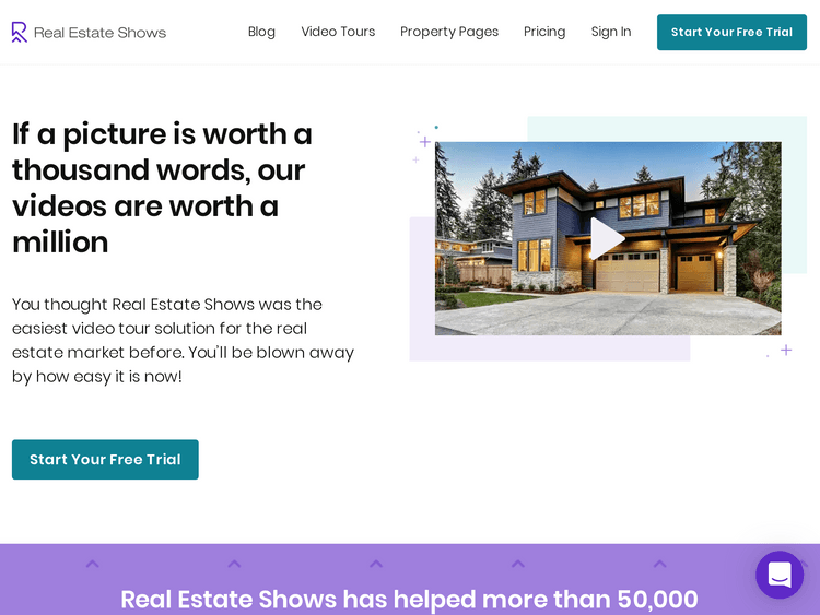 Screenshot of Real Estate Shows