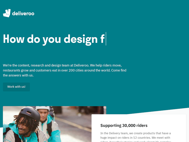 Screenshot of Deliveroo.Design