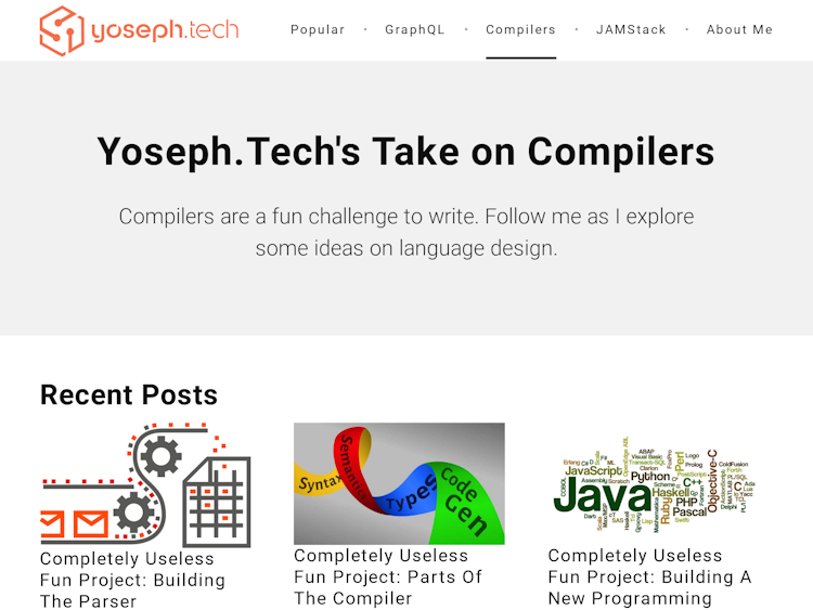 Screenshot of Yoseph.tech
