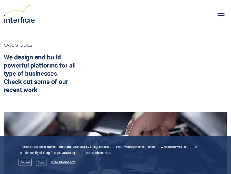 Screenshot of Interficie Internet Services