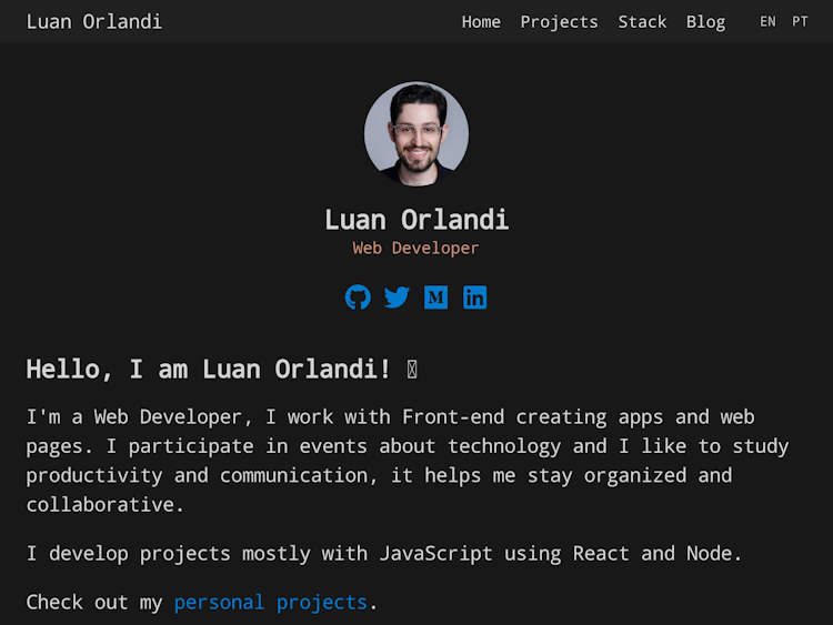 Screenshot of Luan Orlandi