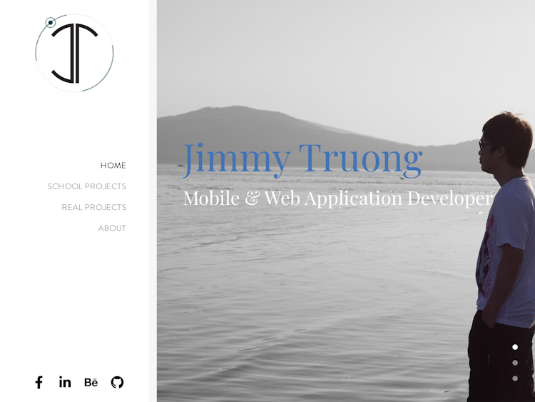 Screenshot of Jimmy Truong’s Portfolio