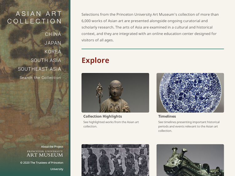 Screenshot of Asian Art Collection