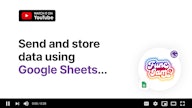 Send and store data using Google Sheets