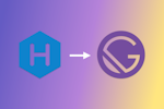 Hexo and Gatsby logos