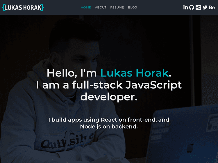 Screenshot of Lukas Horak