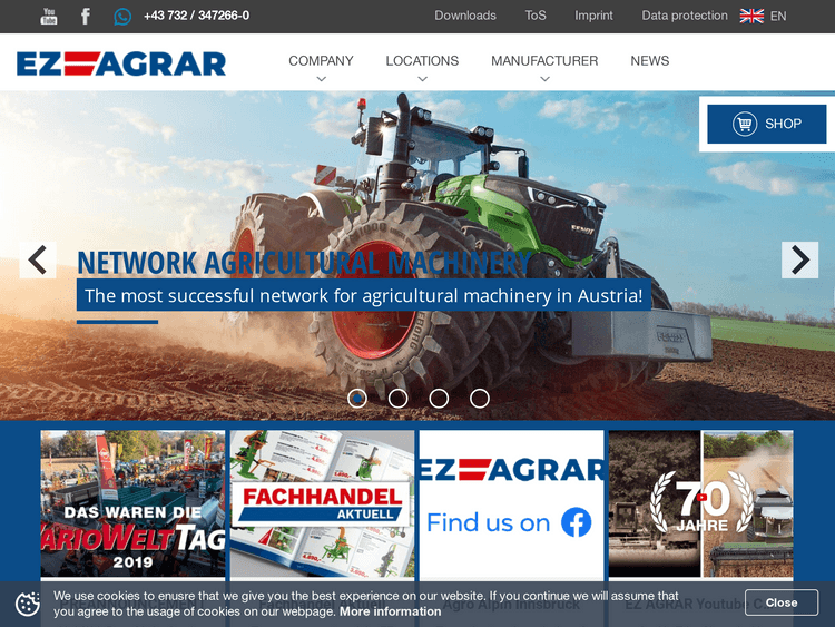 Screenshot of EZAgrar