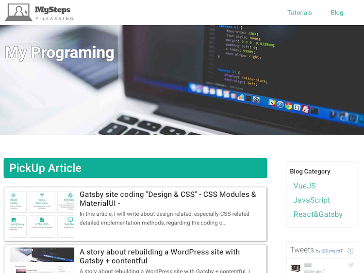 Screenshot of MyPrograming Steps