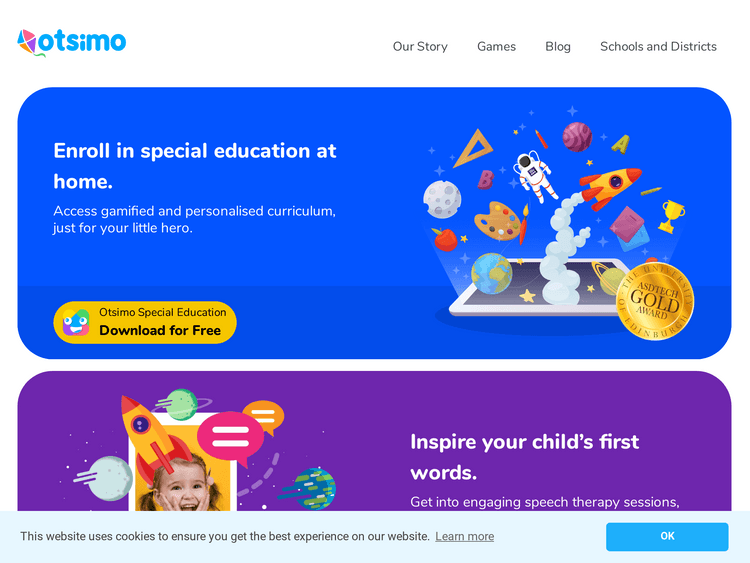 Screenshot of Otsimo